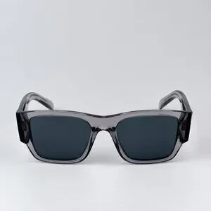 Prada PR10ZSF 16Z70B BRAND NEW Sunglasses Transparent Asphalt Grey Square Unisex Prada | Accessories | Prada Przsf 16z70b Brand New  main image 4